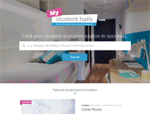 Tablet Screenshot of mystudenthalls.com